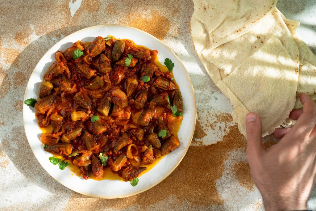 Okra in Tomatensauce Bamye bzeit