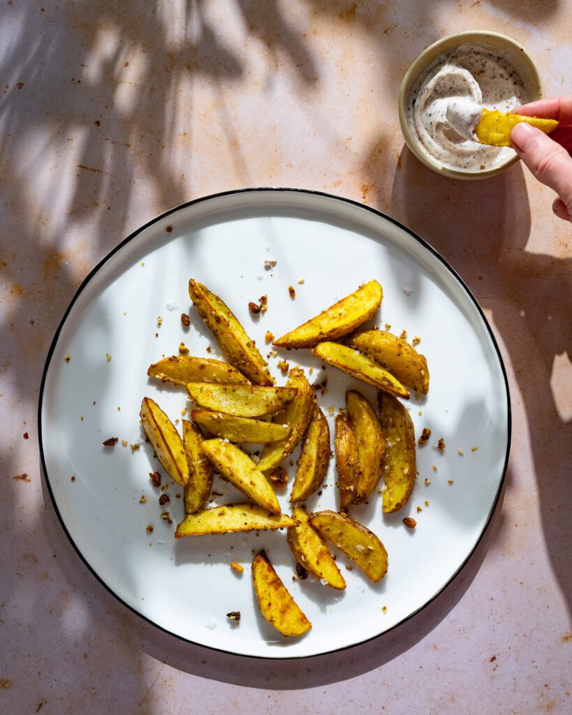 Kartoffelecken mit Dukkah | schnell und einfach aus dem Backofen